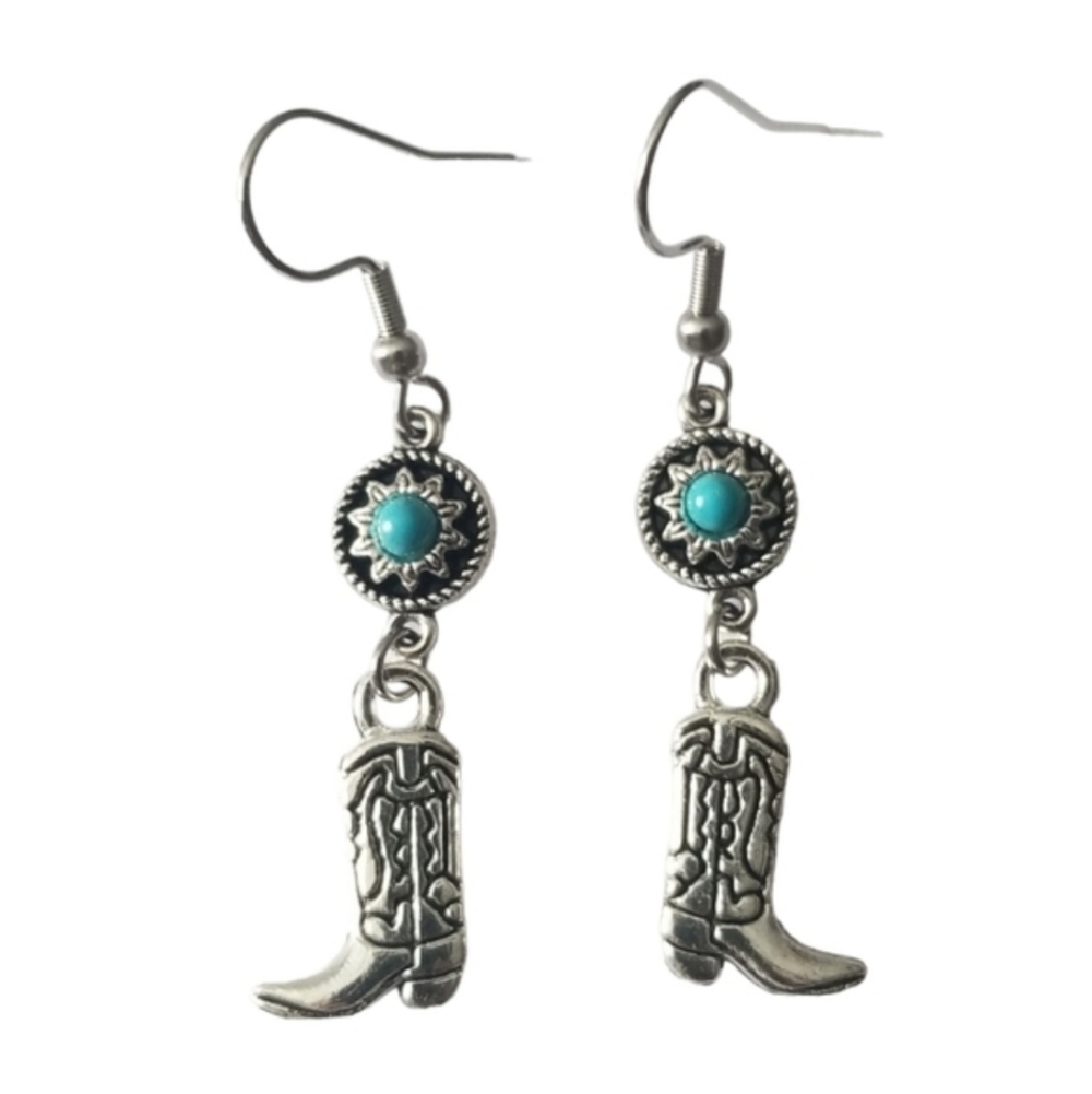 Handcrafted Cowboy Boot Earrings